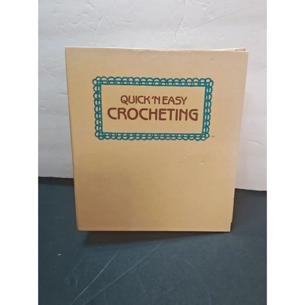Vintage Quick 'n' Easy Crocheting Pattern Binder & Tabbed Guides